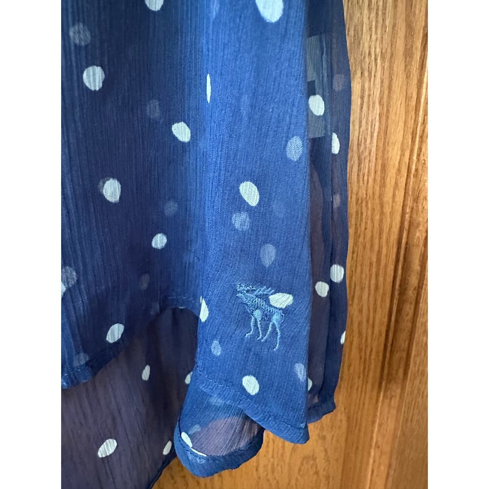 Abercrombie & Fitch Sleeveless Blouse Sheer Large - Picture 3 of 5